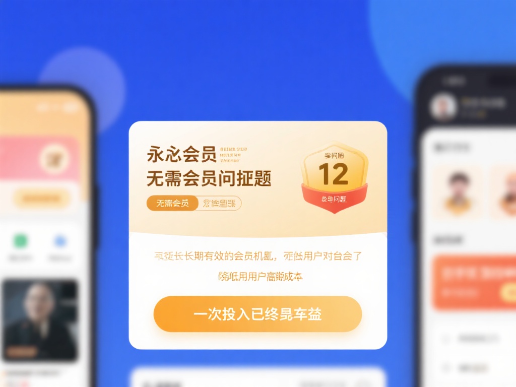 此外，永久会员无需担心会员资格过期的问题，一次投入